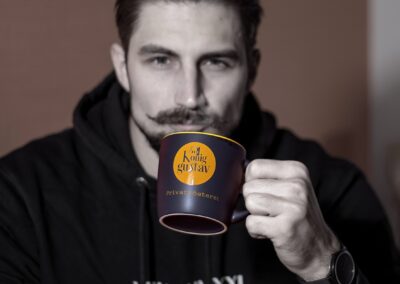 Photoshooting mit König Gustav Privatrösterei Tasse